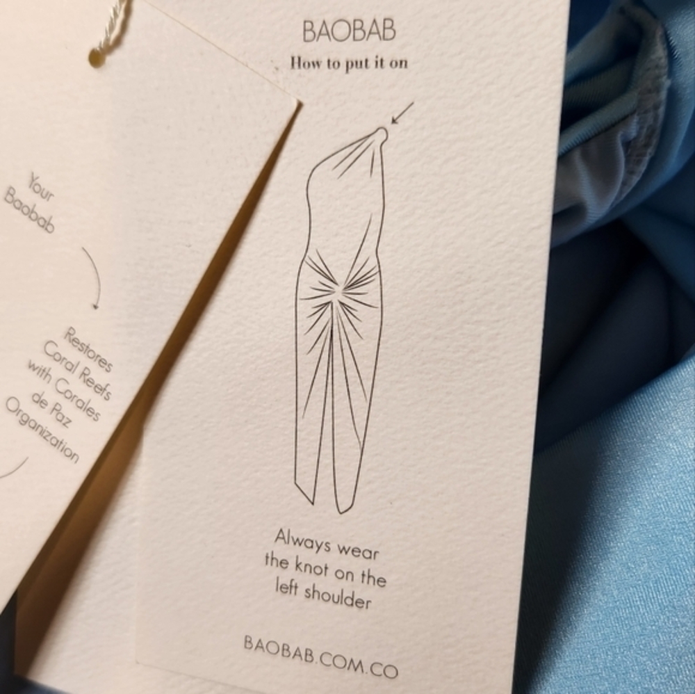 BAOBAB MIAMAR‎ DRESS LIGHT BLUE XL NWT - Picture 7 of 11
